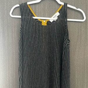 Gray and white stripe Workshop tank top - size small